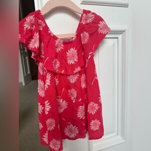 Billabong Girls XSmall Top Red Floral excellent condition